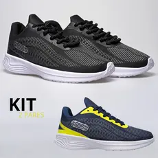 Kit Tênis Masculino Feminino Academia Leve Confortável