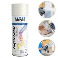 Tinta Spray Aerossol Branco Brilhante Uso Geral 350Ml 250G