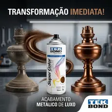 Tinta Spray Aerossol Bronze Metálico 350ml / 250g
