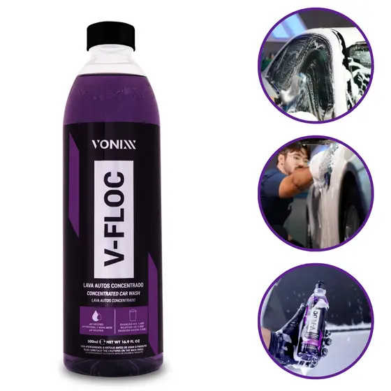 Shampoo Automotivo Neutro Concentrado V-floc Vonixx 500ml