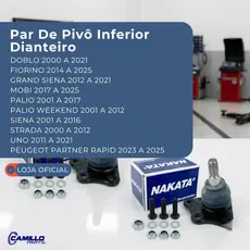 Par Pivô Suspensão Inferior Dianteira Lado Direito Esquerdo Fiat Doblo Fiorino Palio Siena Mobi Nakata
