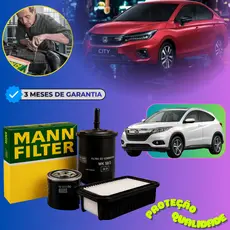 Kit Revisão 4 Filtro Honda HR-V 1.5 2022 a 2026 / City 2021 a 2026 Mann Filter (SP110804)