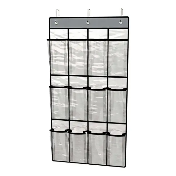 Sapateira Organizador Para Portas Com 12 Bolsos Transparente