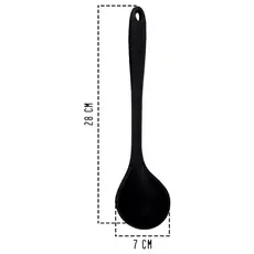 Concha Talheres De Silicone Não Risca Preta