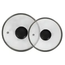 Jogo Tampas Vidro Avulsas Para Panelas Frigideira 28cm 32cm