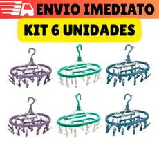 Kit 06 Varal Calcinha Para Roupas Intimas Cueca Calcinha Meia 18 Prendedores Apartamento Lavanderia