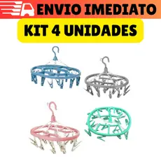 Kit 04 Varal Calcinha Para Roupas Intimas Cueca Calcinha Meia 18 Prendedores Apartamento Lavanderia