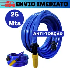 Mangueira De Jardim 25 Metros Reforçada Para Casa Jardim Com Conector e Esguicho