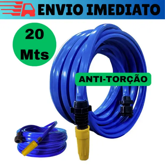 Mangueira De Jardim 20 Metros Reforçada Para Casa Jardim Com Conector e Esguicho