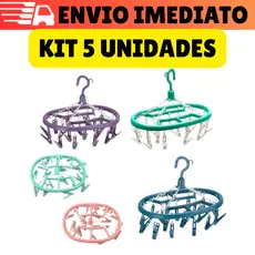 Kit 05 Varal Calcinha Para Roupas Intimas Cueca Calcinha Meia 18 Prendedores Apartamento Lavanderia