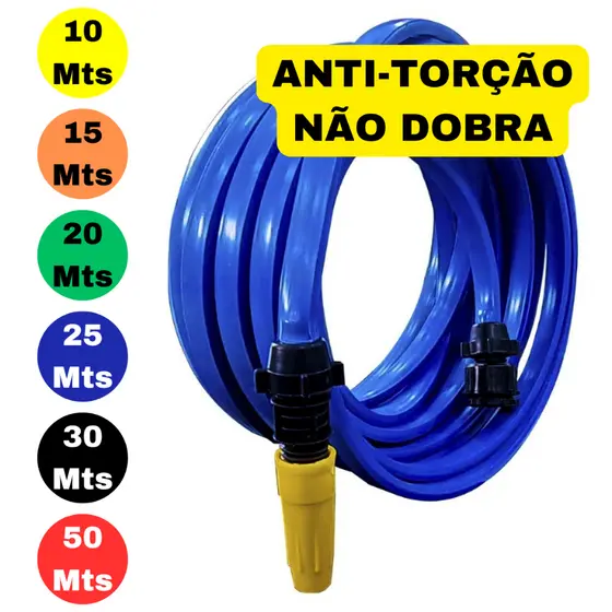 Mangueira De Jardim 10mt 15mt 20mt 25mt 30mt 50mt Casa Com Conector e Esguicho Regulável