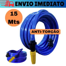Mangueira De Jardim 15 Metros Reforçada Para Casa Jardim Com Conector e Esguicho