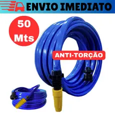 Mangueira De Jardim 50 Metros Reforçada Para Casa Jardim Conector e Esguicho