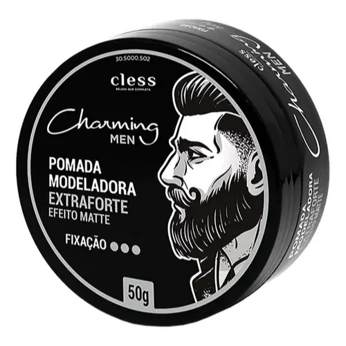 Pomada Modeladora Cless Charming Men 50g Extra Forte Matte