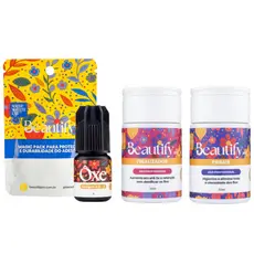Kit Retenção de Cílios Beautify Pro Linha Norte e Nordeste Lash Cola Ôxe Primer e Finalizador
