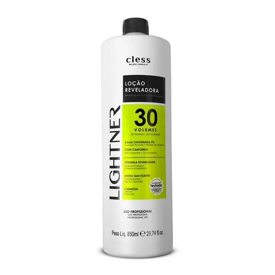 Água Oxigenada Lightner Coloração 30 Volumes Cless 850ml