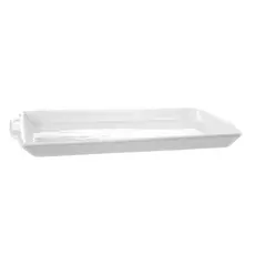 Travessa Retangular Rasa Pequena Porcelana 31 cm