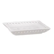 Saboneteira Porcelana Furada Pequena Para Banheiro