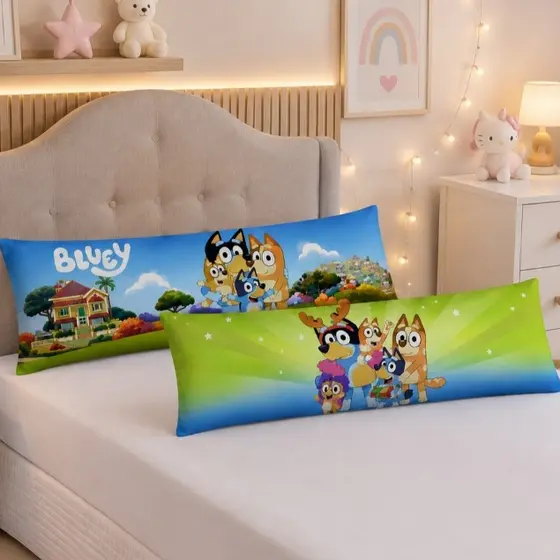 Kit 02 Xuxão Travesseiro Corpo Enchimentos Espuma 0,85cm x 0,25cm Xuxinho Estampas Infantil