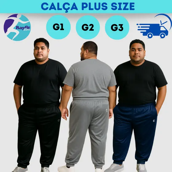 Kit com 3 Calças Flaneladas Plus Size G1 G2 G3 | Inverno Quente e Confortável