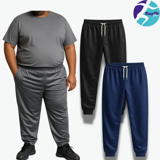 Kit 2 Calças Masculinas Plus Size Forradas - Premium G1 ao G3