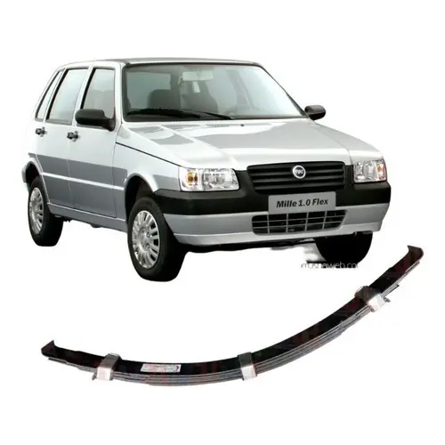 Feixe de Mola Traseiro 4 Lâminas Reforçado Fiat Uno, Elba, Premio, Panorama