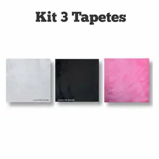 Kit 3 Tapetes Para Foto Manicure 30 x 30 cm