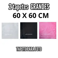 Kit 2 Tapetes de Pelucia Para Foto Manicure Unhas Decoração Produtos 60 X 60 cm