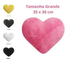 Almofada Coração de Pelúcia Para Decoração Quarto Infantil Decoração De Cama Berço G