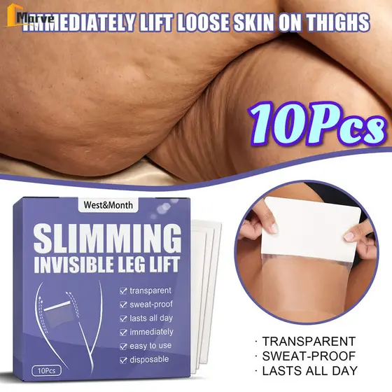10 Peças Remendo Confortável Para Levantamento De Bunda-Fitas Adesivas Transparentes Modelagem De Coxa-Adesivos Corporai