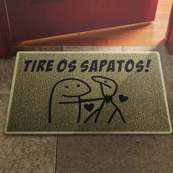 Tapete Capacho Tire os sapatos Bento Florck