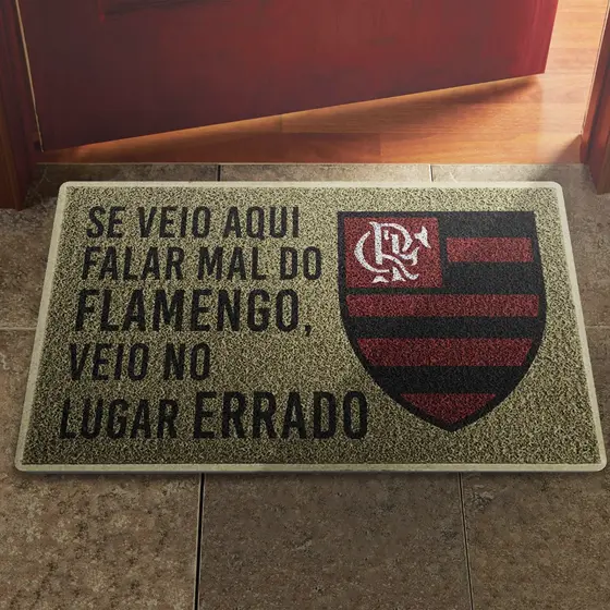 Tapete Capacho Se Veio Falar mal do Flamengo