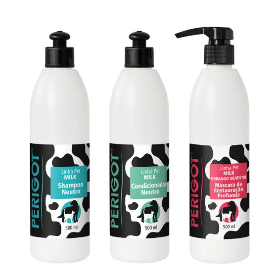 Kit Pet Shampoo Condicionador e Máscara Hidratante 500ml
