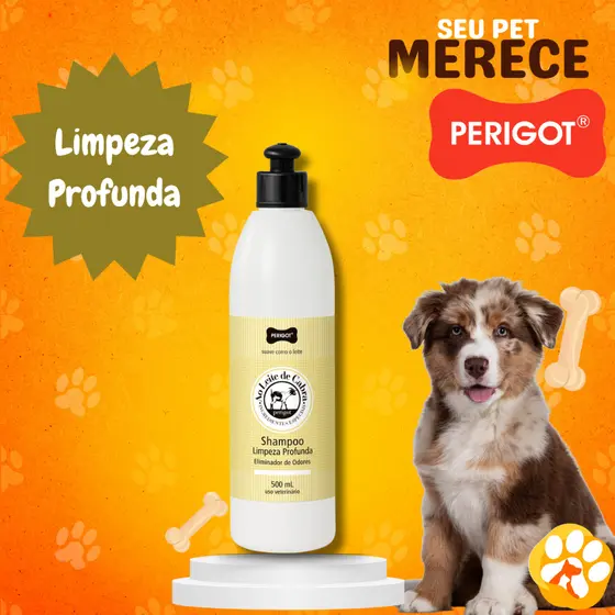 Shampoo Limpeza Profunda Eliminador de Odores Perigot Ao Leite de Cabra 500ml