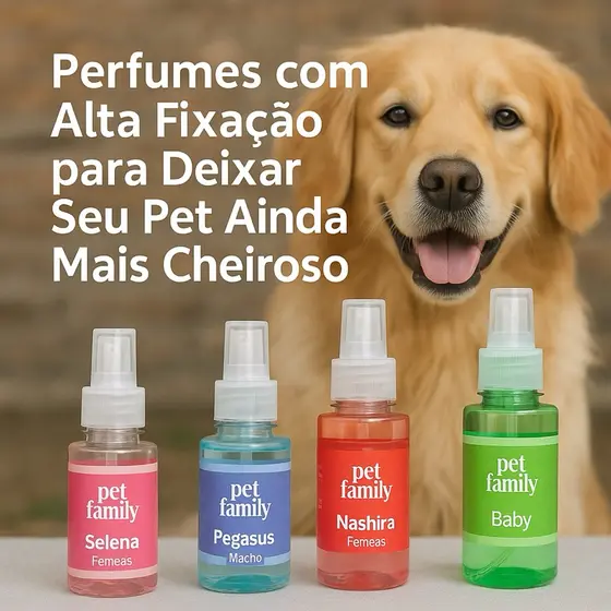 Perfume Pet Deo Colônia Linha Premium Profissional Pet Family