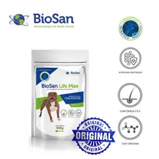 Suplemente Vitamínico para Cães Biosan Life Max Cães Atletas e 400g e 300g