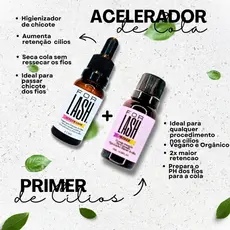 Primer Preparador de Cílios + Acelerador de Cola Lash