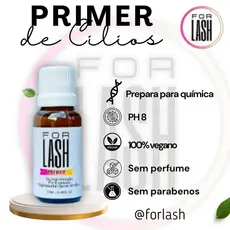 Primer Preparador para Extensão de Cílios, Lash Lifting (2x+retenção) - Linha For Lash