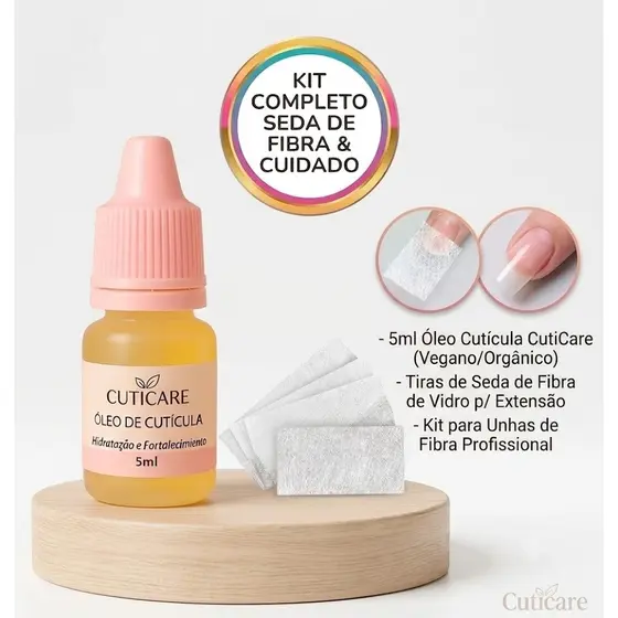 Seda de Fibra de Unha + Oleo para cuticula
