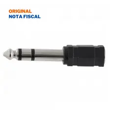 Adaptador Estéreo para Fone de Ouvido P2 Fêmea x P10 Macho HA034 HYX