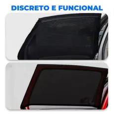 Kit 02 Proteção solar para janela carro, cortina protetora contra vento, sol, insetos para criança