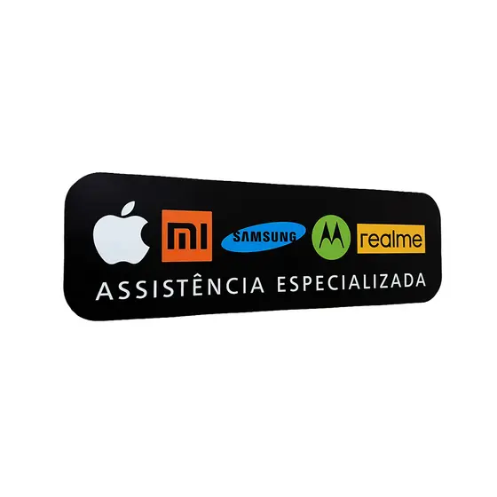 Placa Decorativa Quadro Assistência Técnica Marcas Celulares