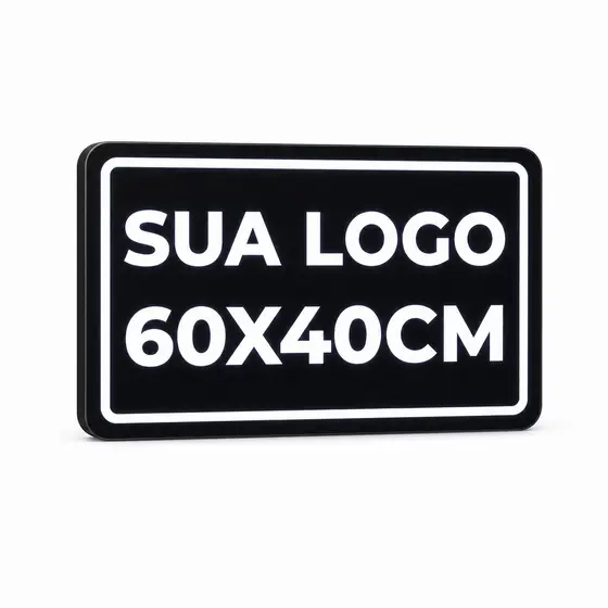 Letreiro Luminoso Personalizado - Sua Logo Marca 60x40cm
