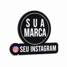 Letreiro Luminoso Personalizado - Sua Logo e Seu Instagram