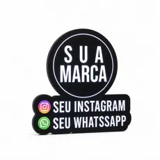 Luminoso Personalizado - Sua Logo e Seu Instagram E Whatsapp