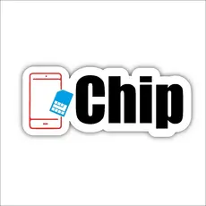 Placa Quadro Chip Branco - Decoração Assistência Celular