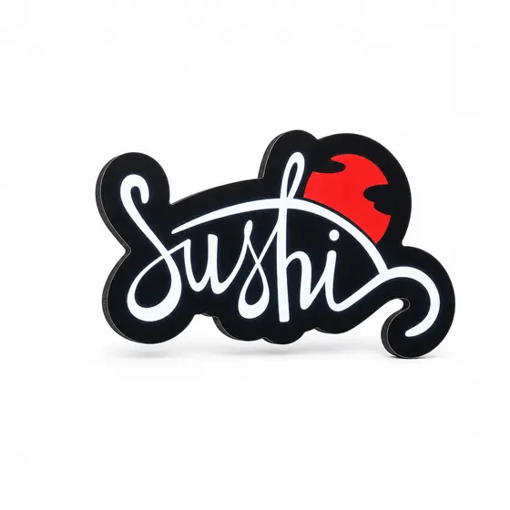 Letreiro Led Luminoso Sushi - Decoração Sushi Bar