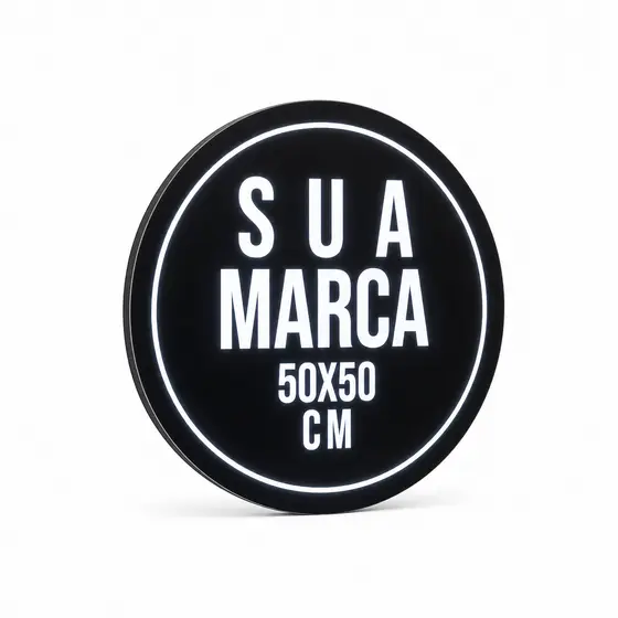 Luminoso Personalizado Redondo -sua Marca 50x50cm