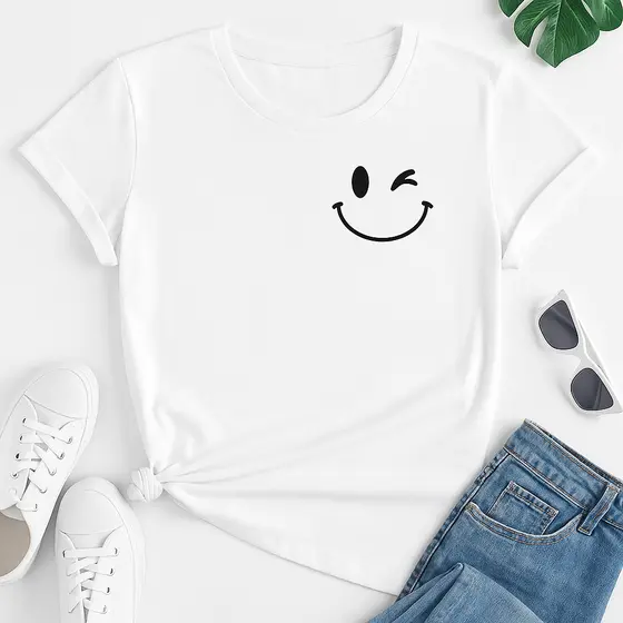 CAMISA CAMISETA UNISSEX SMILE
