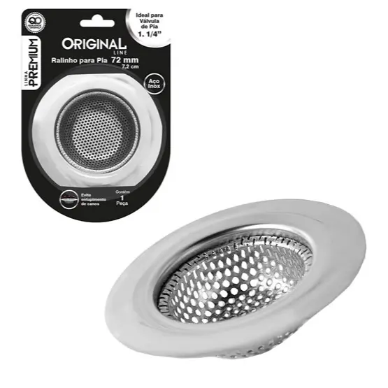 RALO DE INOX PARA PIA MEDIO PREMIUM 7,2CM